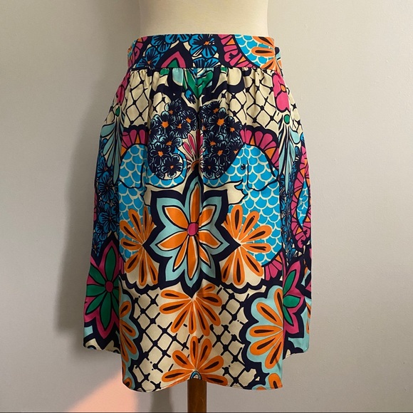 Lilly Pulitzer Antego Lilly Palooza Silk Skirt